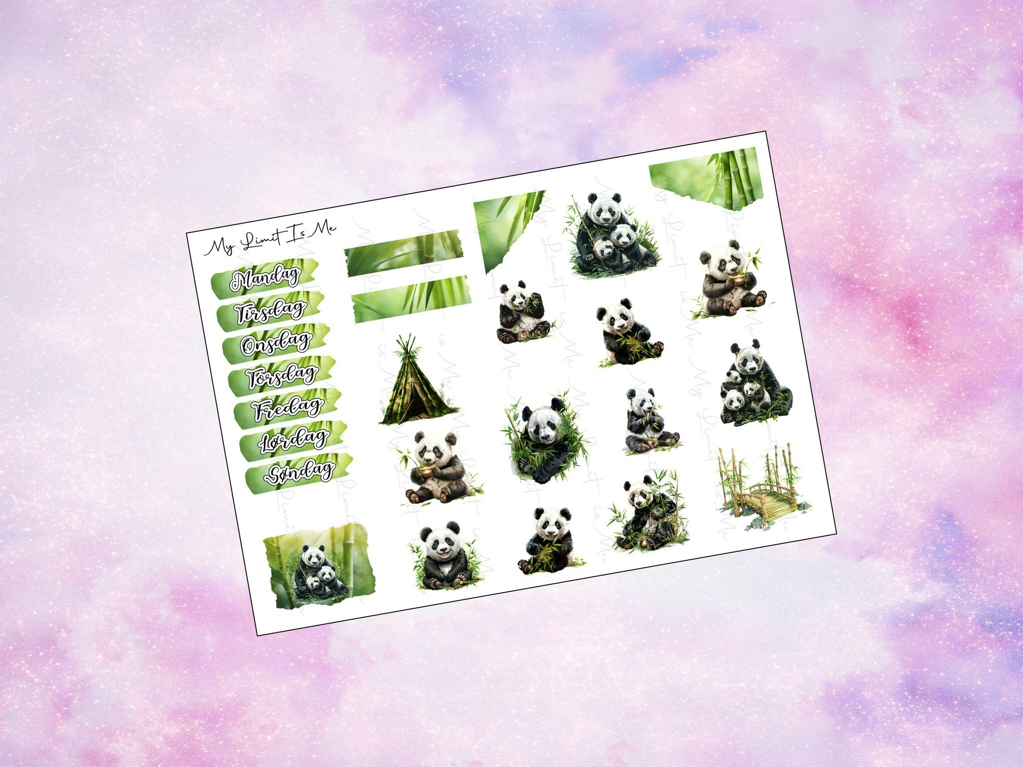 Bullet Journal - Pandas
