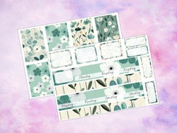 Happy Planner - HP1001 - Teal Flowers
