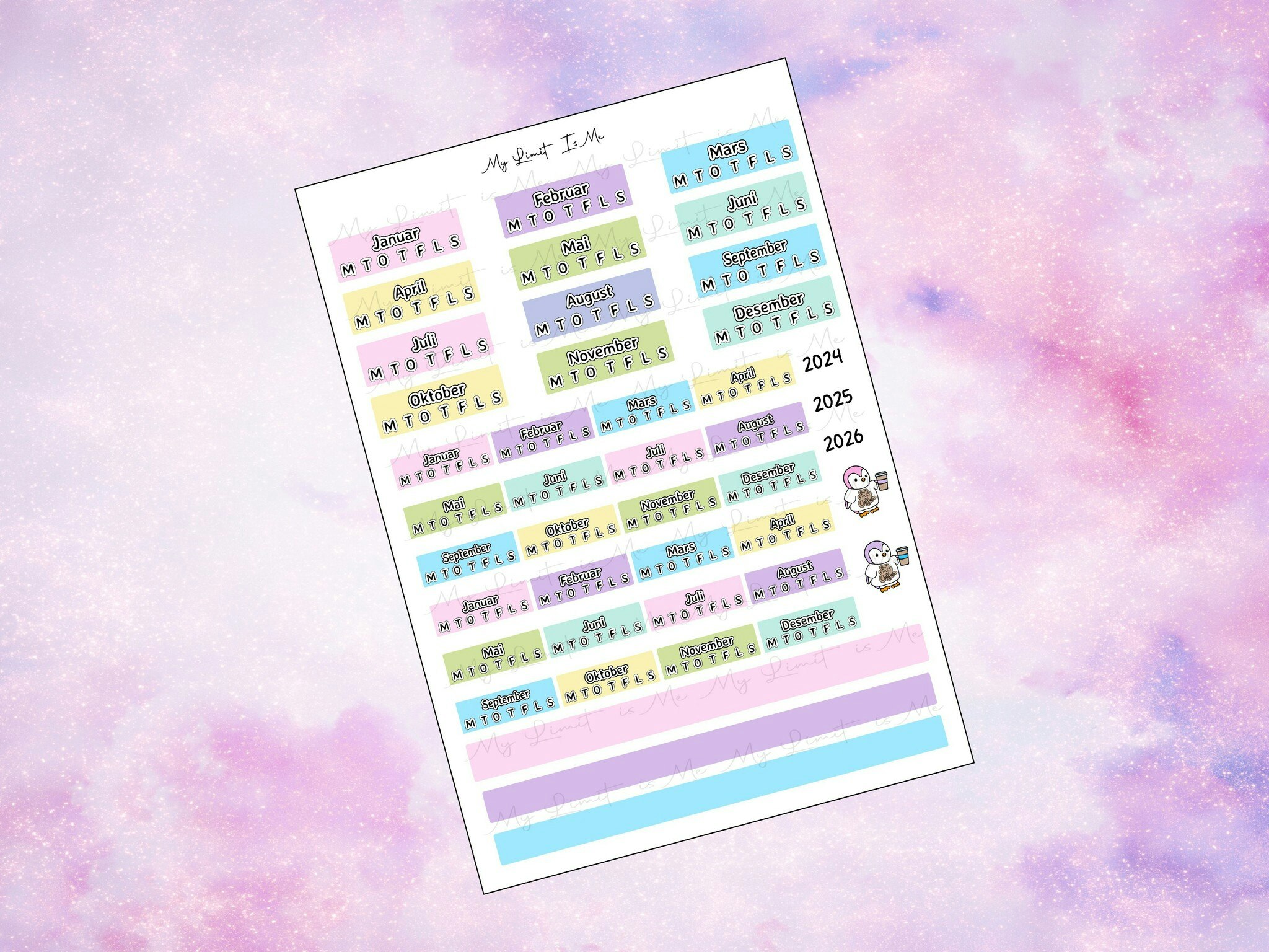 Hobonichi Cousin - 2025 Yearly Overview