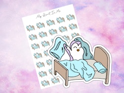 Bedsheet change penguins ♥