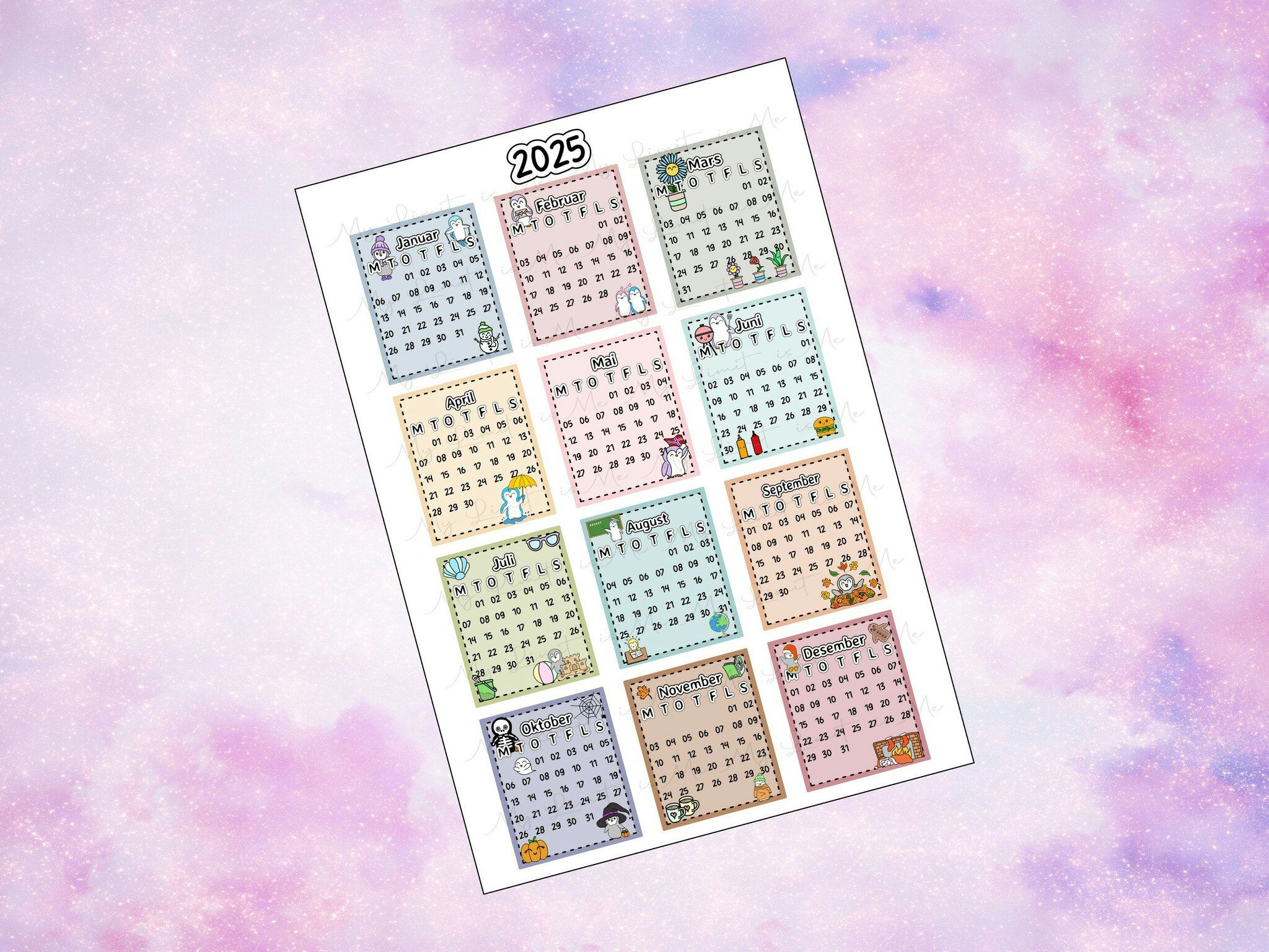 2025 "A5" Calendar