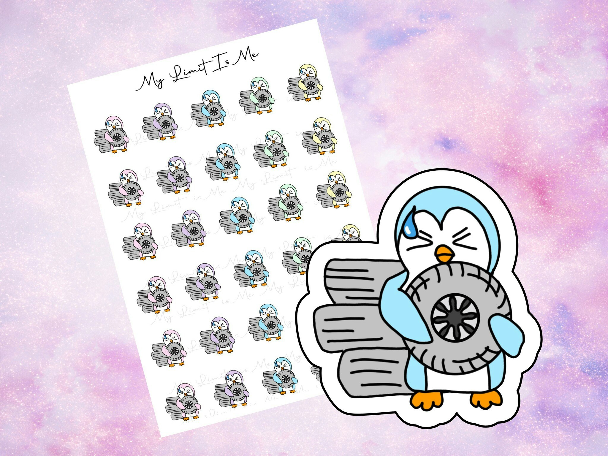 Change car tires penguins ♥