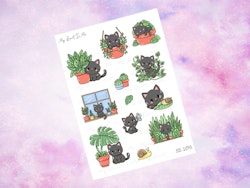 SS1076 Cat and plants