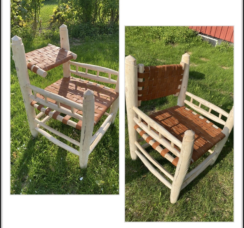 Marockansk Fåtölj i Läder