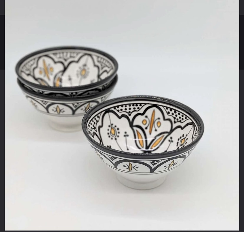 Keramik skål  15cm : skål-trad-multi