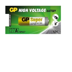 Alkaliskt Batteri 12-volt - A27 - MN27 - 1 x 5-pack