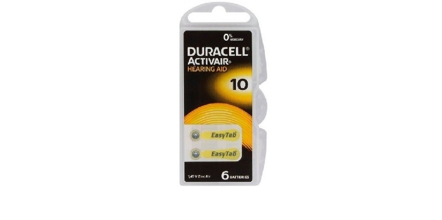 Batteri för hörapparater - Duracell Nr 10 - PR563 - 6-pack