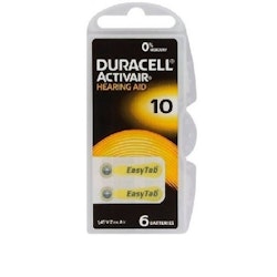 Batteri för hörapparater - Duracell Nr 10 - PR563 - 6-pack