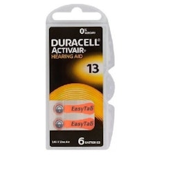 Batteri för hörapparater - Duracell Nr 13 - PR48 - 6-pack