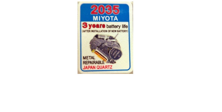 Paket med 10 stycken Miyota 2035 urverk till bra paketpris.