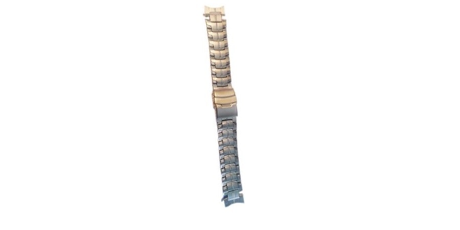 Lyxig armbandslänk med rundade fästen stål - 20 mm