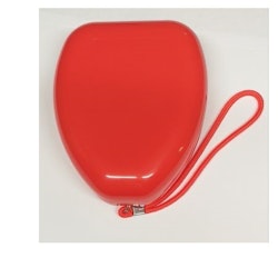 CPR-mask med röd förvaringsväska i bra kvalitet - 5-pack