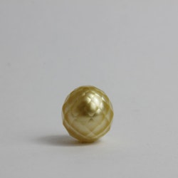 HALSBAND- Golden facetterad pärla