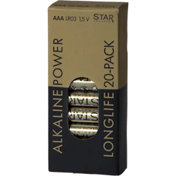 Batteri 20-pack AA 1,5V Power Alkaline