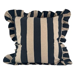 Kuddfodral Randigt FLOUNCE CHARCOAL BLOCK STRIPE 45x45cm - Miljögården