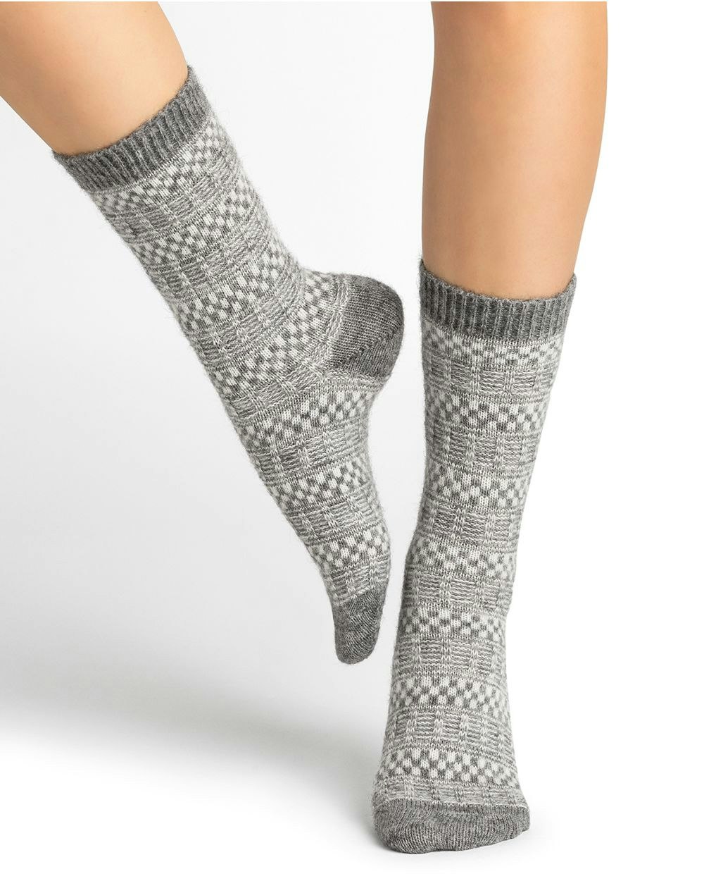 Alpaca Wool Jacquard Socks