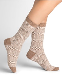 Alpaca Wool Jacquard Socks