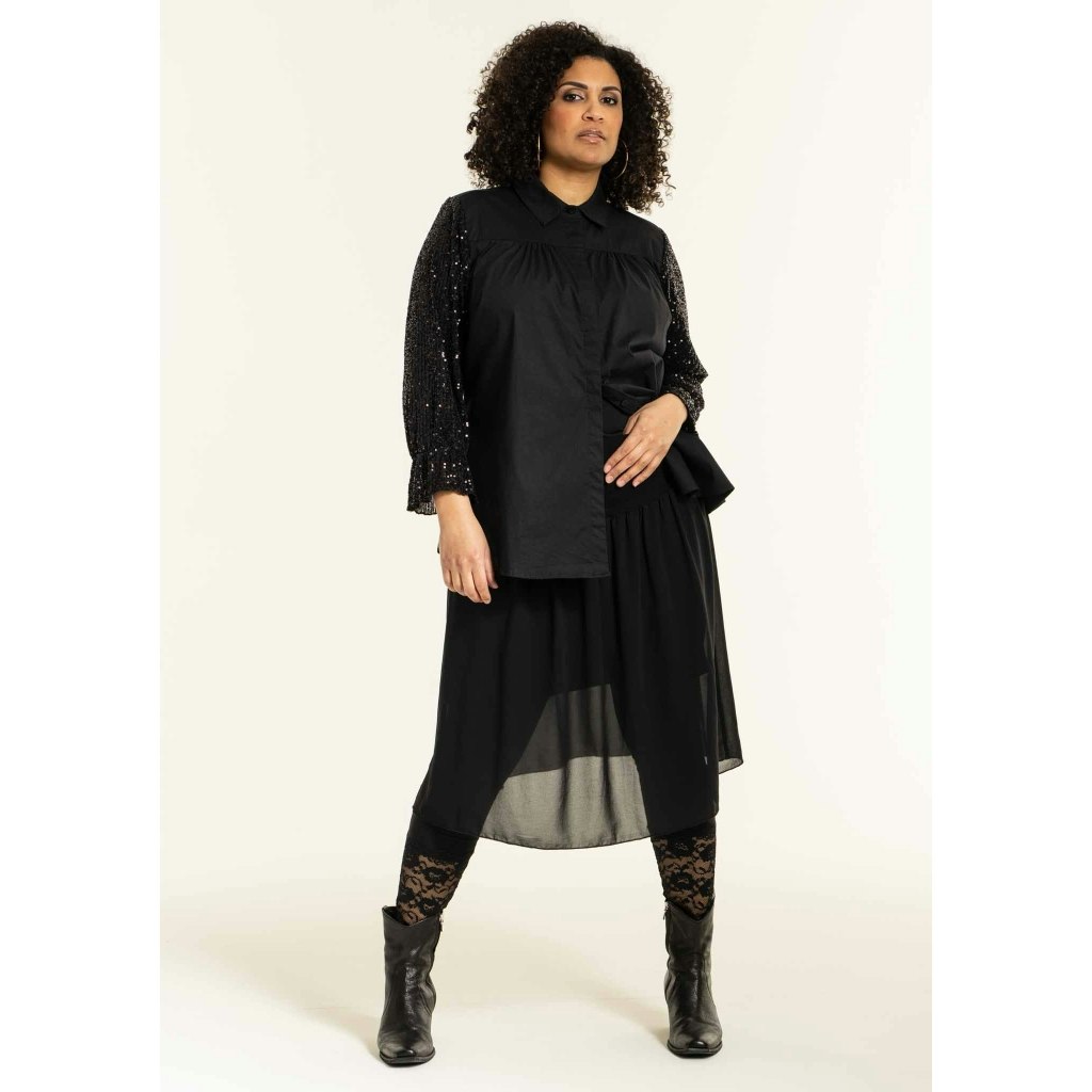 Thara Shirt with paliette sleeves