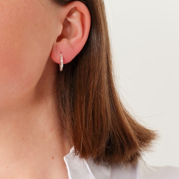 Victoria Hoop earring silver - Annica Vallin