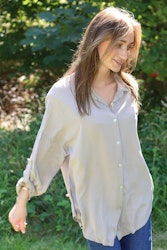 Elegant Flowing Viscose Blouse - Copenhagen Luxe