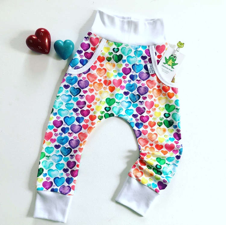 Baggybyxa - Eget tygval - LillaGrodan design - färgglada barnkläder på nätet