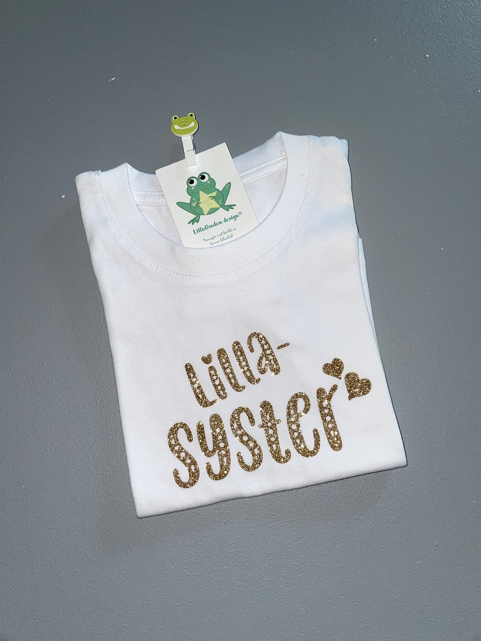 T-shirt Lillasyster, strl 1-2 år (ca 86/92)