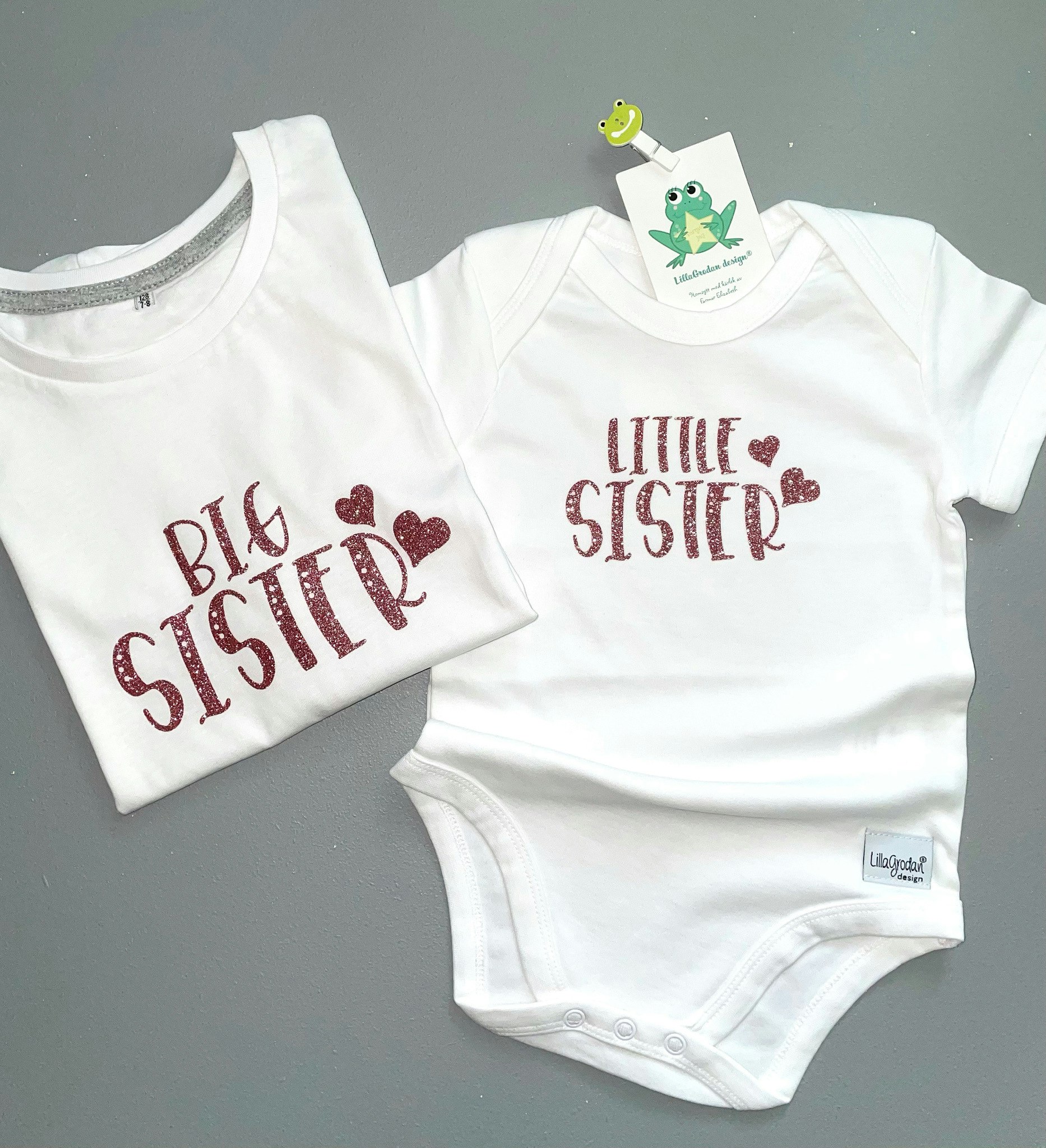 Body - Little Brother/Little Sister - LillaGrodan design - färgglada  barnkläder på nätet
