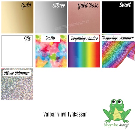 Valbar vinyl tygkassar