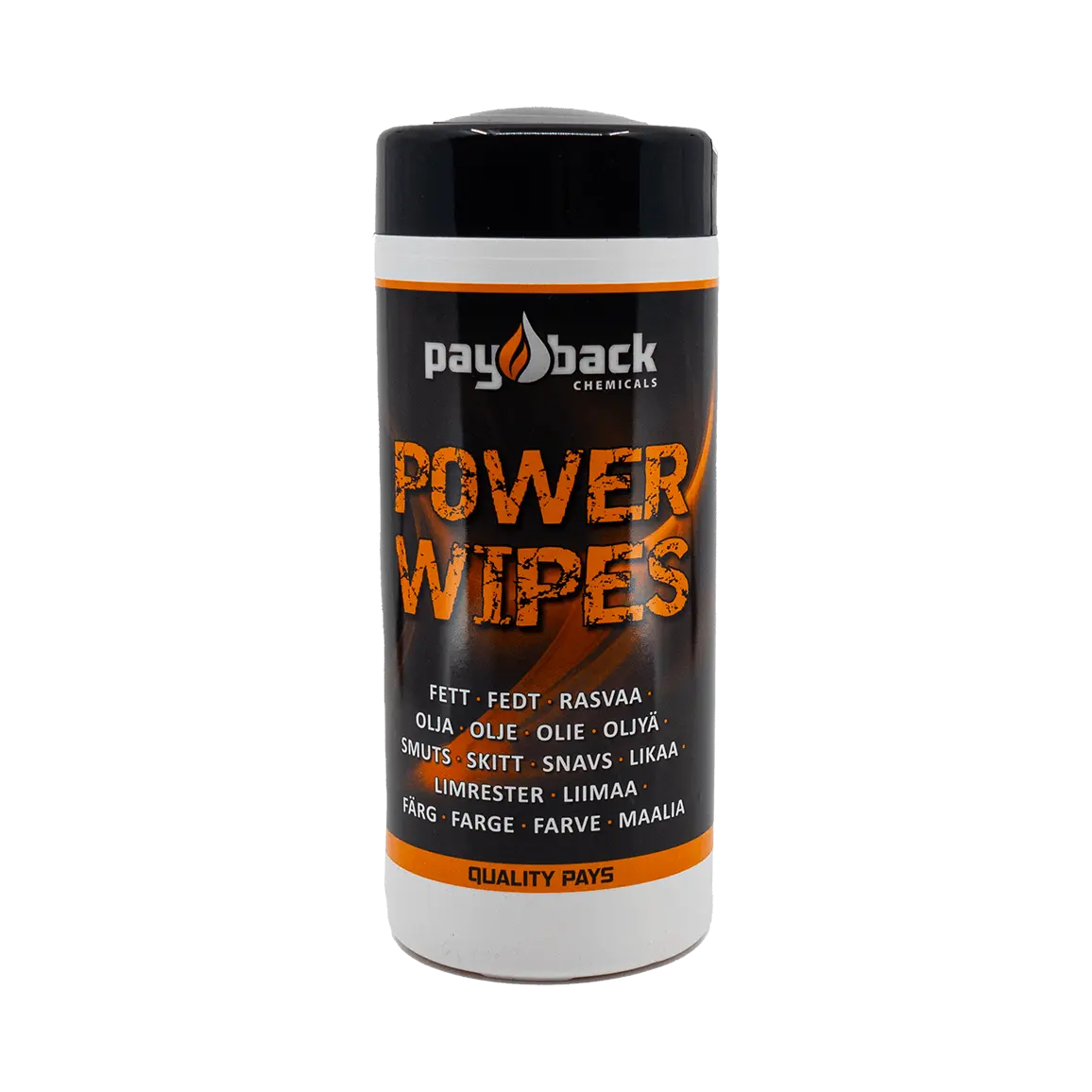PayBack Power Wipes, Multi Clean 40