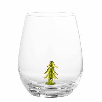 Glas med julgran