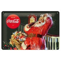 Plåtskylt "Coca Cola" tomte 20x30 cm