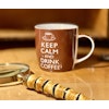 Kopp mugg Keep calm and drink coffee design porslin