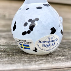 Fågel av glas Haparanda glasbruk
