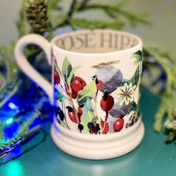 Porslinsmugg Emma Bridgewater ”Rosehip & Holly” NOS