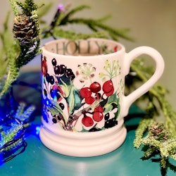 Porslinsmugg Emma Bridgewater ”Rosehip & Holly” NOS