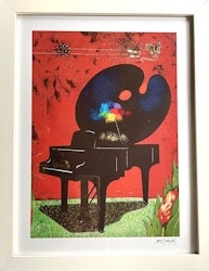 Poster Ardy Strüwer ”Målarens piano” 30x40