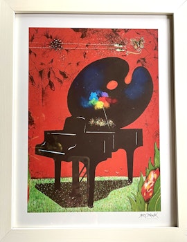 Poster Ardy Strüwer ”Målarens piano” 30x40