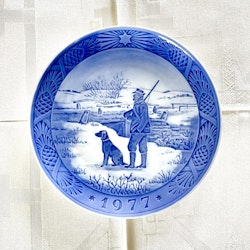Jultallrik 1977 Royal Copenhagen ”Immervad bro”