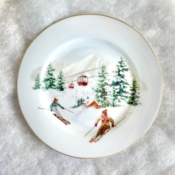 Assietter 4-pack ”Skiing”