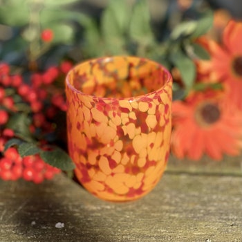 Glas ”Messy” orange