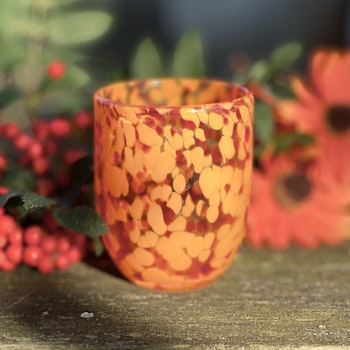 Glas ”Messy” orange