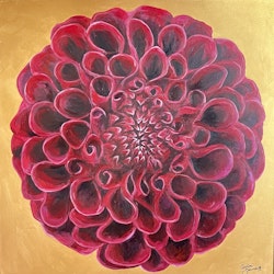 ”Mandahlia III” tavla akryl canvas 80x80 cm