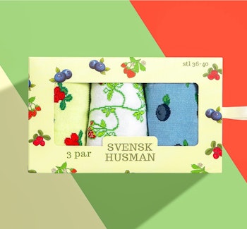 Strumpor 3-pack Svenska bär stl 36-40