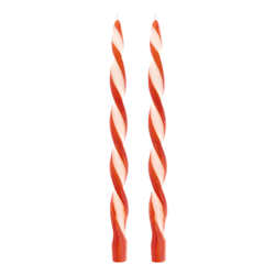 2-pack snurrat ljus RÖD