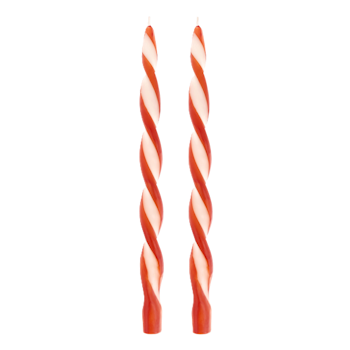2-pack snurrat ljus RÖD