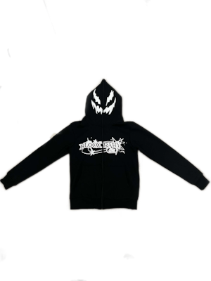 Black Hoodie with White Text