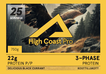 High Coast Pro 3-Phase Protein – Delicious Black currant 750g