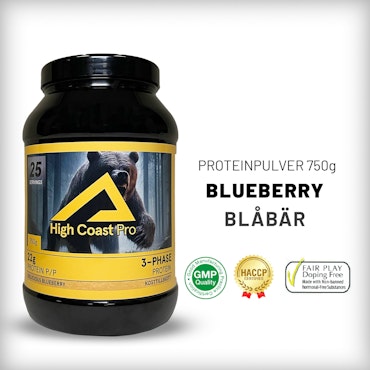 High Coast Pro 3-Phase Protein – Delicious Blueberry 750g