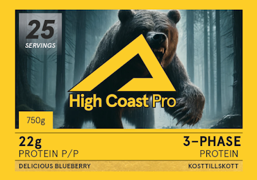 High Coast Pro 3-Phase Protein – Delicious Blueberry 750g