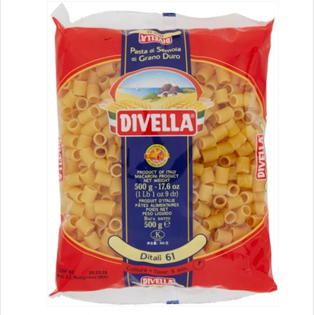 DIVELLA PASTA DI SEMOLA DITALI N.61 500 GR